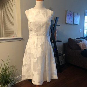 White lace Lauren Ralph Lauren Fit & Flare Dress